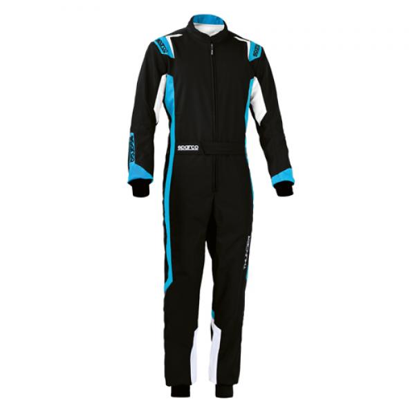 Sparco Kart Overall THUNDER schwarz/blau Gr. XXL
